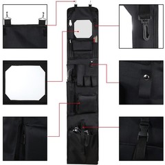 Police Style Hanging Closet 52 x 11 Inches Door Organizer Locker Shelf Hangin…