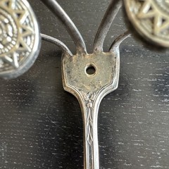 1881 Rogers A1 Silver Plate Wall Mounted Key Towel Jewelry Hanger Vintage Decor