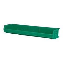 Akro-Mils 30320Blue Hang & Stack Storage Bin, Plastic, Blue, 6 In H, 33 In W, 8