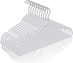 50 Plastic Hangers 17.7 Inch Non-Slip, Space Saving Closet Organizers, Heavy …