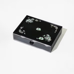 DAISO Traditional Mother-of-Pearl Sticker + 1 Drawer Chest Set DIY Stackable