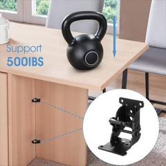 8 Packs Folding Brackets, Self-Locking Hinges with Screws & Non-Slip Pads, 50…