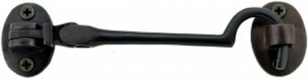 ™ Solid Brass Cabin Hook Latch – Oil Rubbed Bronze Swivel Pivot Eyelet Door Lock