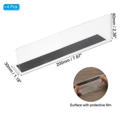 4 Pack Shelf Dividers for Closet Organization, 7.9×1.2×2.4″ Magnetic