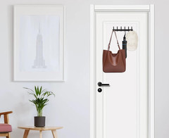 Key Holder for Wall, 13.78 Inch Self-Adhesive Entryway Coat Hooks Wall Mounte…