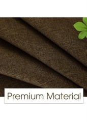 Brown Fabric Bedside Organizer Bag, 35×18.1 in, 5 Compartments, Hanging