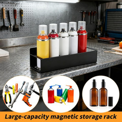2 Pcs Magnetic Spray Can Holder,Wall Mounted Spray Bottle Rack,Mechanic Paint Bo