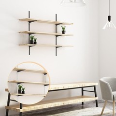 10 Pack Adjustable Shelf Brackets for Double Track System Closet Organization…