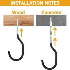 Alloy Steel Ceiling Hooks – 8 Pack Heavy-Duty Hooks for Plants and Bicycles