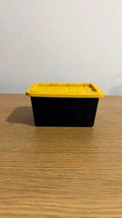 Set Of 5 Project Source Teeny Commander X-small Black Stackable Tote -FAST SHIP