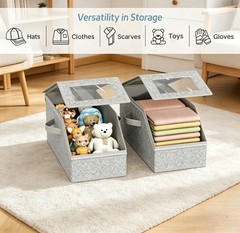 2 Pcs Stackable Hat Storage for Baseball Caps, Holds up to 24 Caps Hat Organizer
