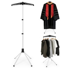 2 IN 1 T Shirt Display Stand, 32-63 inch Adjustable Cap and Gown Display Stan…