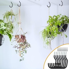 Alloy Steel Ceiling Hooks – 8 Pack Heavy-Duty Hooks for Plants and Bicycles
