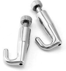 Art Gallery Display Wire Rope Hanger Hooks, 10 Pack Adjustable Metal Hooks Fit 2