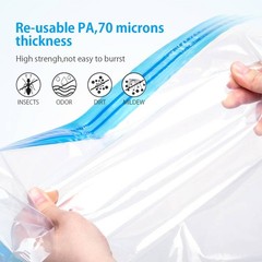 Jumbo Vacuum Storage Bags Space Saver for Clothes Travel Compression Seal Bags