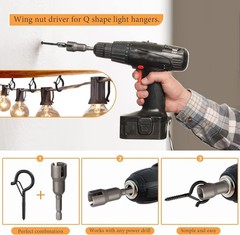 32Pcs Q-Hanger Hooks with Safety Buckle, Windproof Screw Hooks for Hanging Ou…
