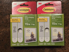 Lot of 2 Command Large Picture Hangers in White – 12 Pack