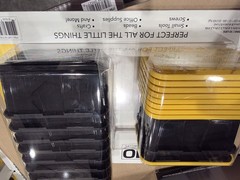 GreenMade Mini Bin 10 Pack Small Storage Containers with Yellow Lids