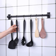 20 PCS 2.4 Inch Black S Hooks Alloy Steel Hanger 0.88 Inch Opening Kitchen