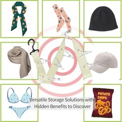 Hat Organizer Baseball Caps Rack Hangers 2PCS Door Hat Racks with 8 Beige