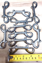 10pc. 3-1/2″ DOUBLE END SNAP HOOK CHROME PLATED