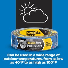 PROSharp Painter’s Tape 1.5 Inch Wide (1.41 in x 60 yd) 1 Roll Blue Tape Prot…