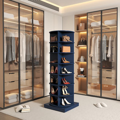 7-Tier Rotating Shoe Rack Tower 360° Spinning Shoe Display Carousel New