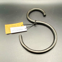 Creative Co-Op Black Matte Metal Traditional S Hook Hanging 7”, set of 6