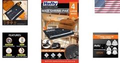 Vacuum Storage Bags Clothing Travel Bedding Space Saver 4 Pack