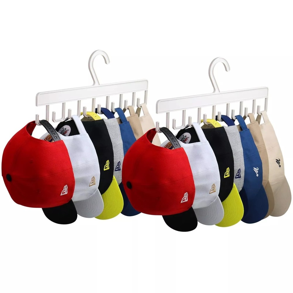 2Pcs Hat Hangers for Closet, Hat Organizer for Baseball Caps, Hat Racks with …