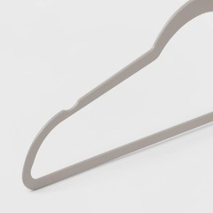 10ct Thin Plastic Hangers-Slim Clothes Hangers for Adults, 17.5″ x 9.1″ x 0.2″