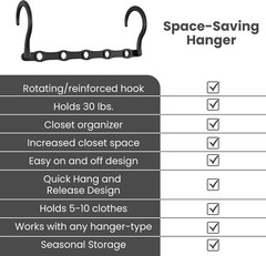 10 Pack Magic Hangers Space Saving Hangers Closet Space Saver Hanger Organizer