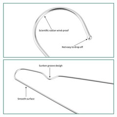 Metal Hangers Clothing Heavy Duty for Closet Stainless Steel Hanger 16.5in by…