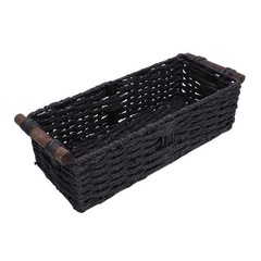 Handwoven Paper Rope Storage Basket For Bathroom Decor Premium AP9