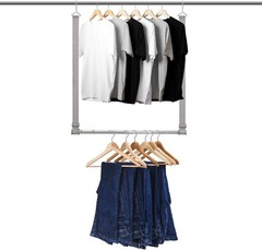 Hanging Closet Rod, 17-28In Width and Up to 32In Height Closet Extender, Doub…