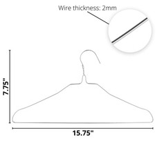 Mr. Pen- Metal Wire Hangers, 10 Pack, Silver 10