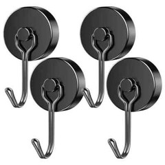ALLNAT Magnetic Hooks Heavy Duty Strong Neodymium Swivel Swing Kitchen Magnets