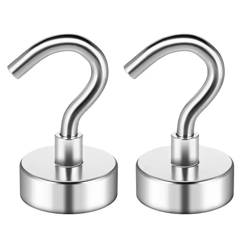 8 Pack Magnetic Hooks for Cruise Cabins, Neodymium Magnets with Hooks, Hea