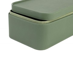Faux Leather Decorative Storage Boxes, Dust proof Storage Shelf Baskets with …