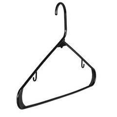 Clothes Hangers (100 Pack) Plastic Premium Quality Gallus Shirt Hanger Black