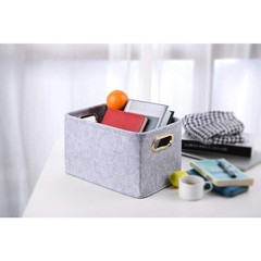 Foldable Fabric Storage Bins with Handles Collapsible Organizer Box for Toys