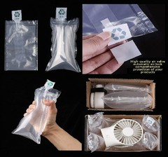 Clear Plastic Inflatable Cushion Bags – 4×6 Inches, 50 Count for Safe Transport