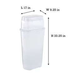 Wrap N’ Craft Plastic Wrapping Paper Holder Container, Clear, 1 Count