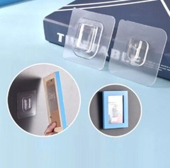 30 Sets Double-Sided Adhesive Wall Hooks – Utility Hanger Suction Cup Holders