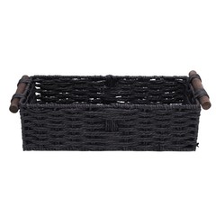 Handmade Paper Rope Storage Basket For Bathroom Decor