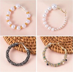 32 Pcs Hoop Earrings Finding, Hypoallergenic Alloy Round Earring Hoops Silver