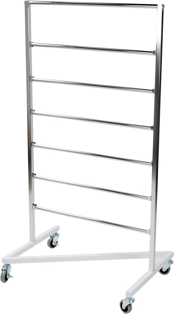 Z-Truck Clothing Hanger Storage 30″ x 22″ x 60 ½” Chrome Rolling Organizer Rack