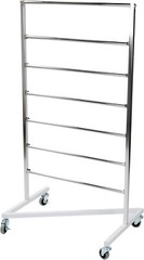 Z-Truck Clothing Hanger Storage 30″ x 22″ x 60 ½” Chrome Rolling Organizer Rack
