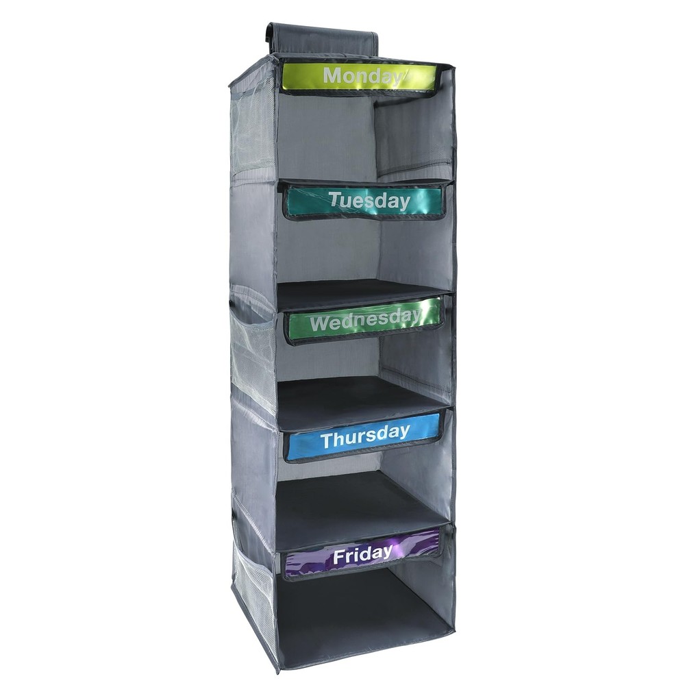Yuuchoringee 5-Shelf 11 inches (W) x 11.8 (L) x 32.3 (H), Grey