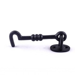 Renovators Supply Gate Latch Lock 5″ Wrought Iron Hook and Eye Door Lock Latch